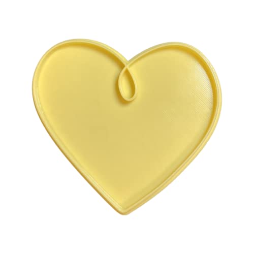 The Cookie Cutter Hub 11cm Love Heart Cookie Cutter and Matching Embosser for Cookies Biscuits Clay Baking Decoration