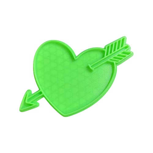 The Cookie Cutter Hub 12cm Love Heart with Arrow Cookie Cutter and Matching Embosser for Cookies Biscuits Clay Baking Decoration