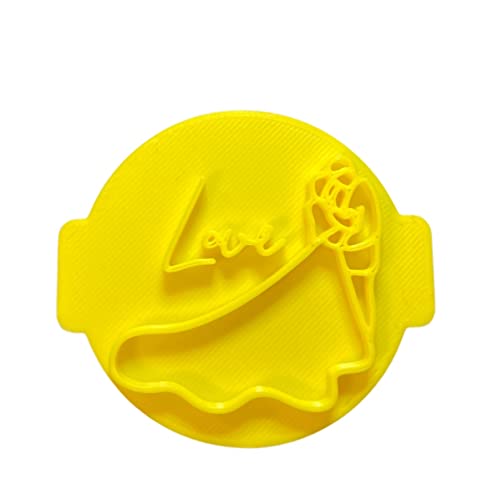 The Cookie Cutter Hub Wedding Love Embosser No 106 /Stamp for Cupcakes Fondant Icing Clay Cake Baking Decoration