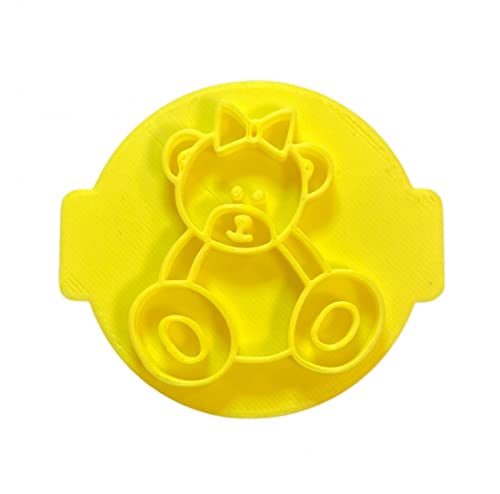 The Cookie Cutter Hub Girl Teddy Embosser No 119 /Stamp for Cupcakes Fondant Icing Clay Cake Baking Decoration