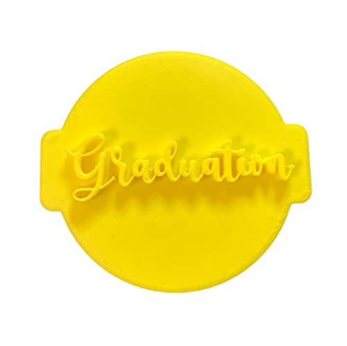 The Cookie Cutter Hub Graduation Embosser No 126 /Stamp for Cupcakes Fondant Icing Clay Cake Baking Decoration