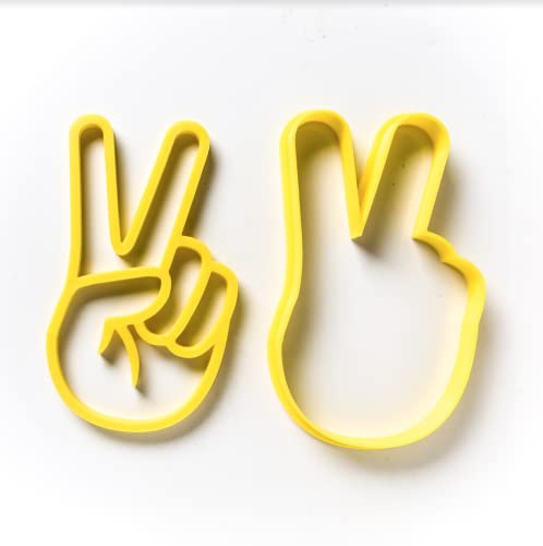 The Cookie Cutter Hub 9cm Peace Cookie Cutter for Cookies Biscuits Clay Baking Decoration