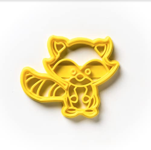 The Cookie Cutter Hub 7cm Woodland Raccoon Cookie Cutter for Cookies Biscuits Clay Baking Decoration