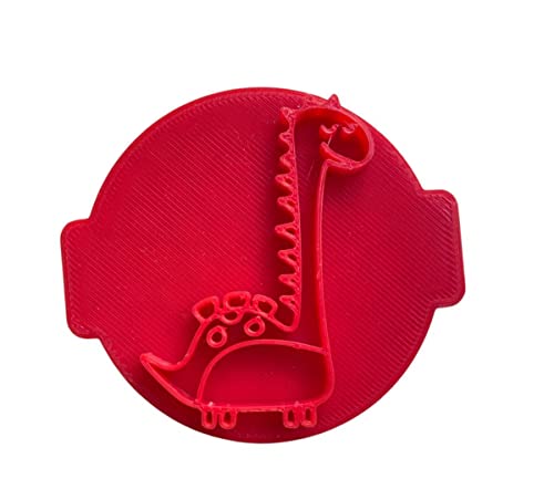 The Cookie Cutter Hub Long Neck Dinosaur Embosser No 85/Stamp for Cupcakes Fondant Icing Clay Cake Baking Decoration