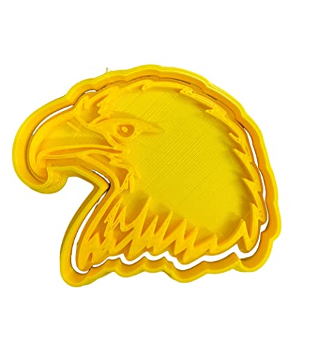 The Cookie Cutter Hub 8cm 4th of July Bald Eagle Cookie Cutter and Matching Embosser for Cookies Biscuits Clay Baking Decoration