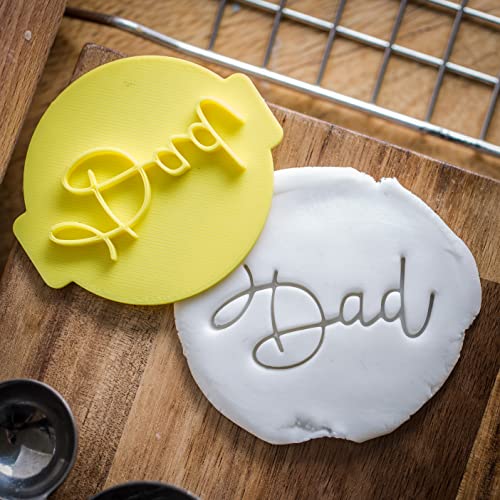 The Cookie Cutter Dad Embosser No 8 /Stamp for Cupcakes Fondant Icing Clay Cake Baking Decoration