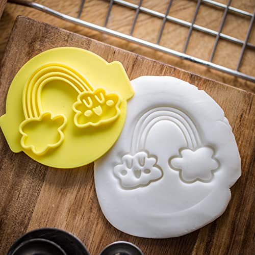 The Cookie Cutter Hub Rainbow Embosser No 96 /Stamp for Cupcakes Fondant Icing Clay Cake Baking Decoration